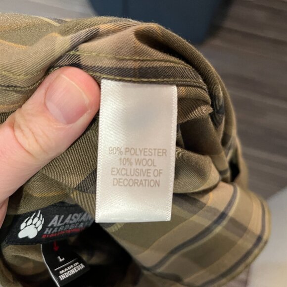 AKHG Alaskan Hardgear Duluth Trading Co. Men's wool blend shirt Large L EUC - Picture 6 of 6